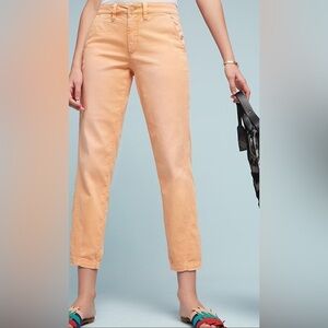 Chino By Anthropologie Relaxed Fit Pants Peach Size 25 Cotton Blend Preppy Boho